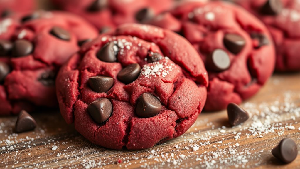 Red Velvet Chocolate Chip Cookies Recipe